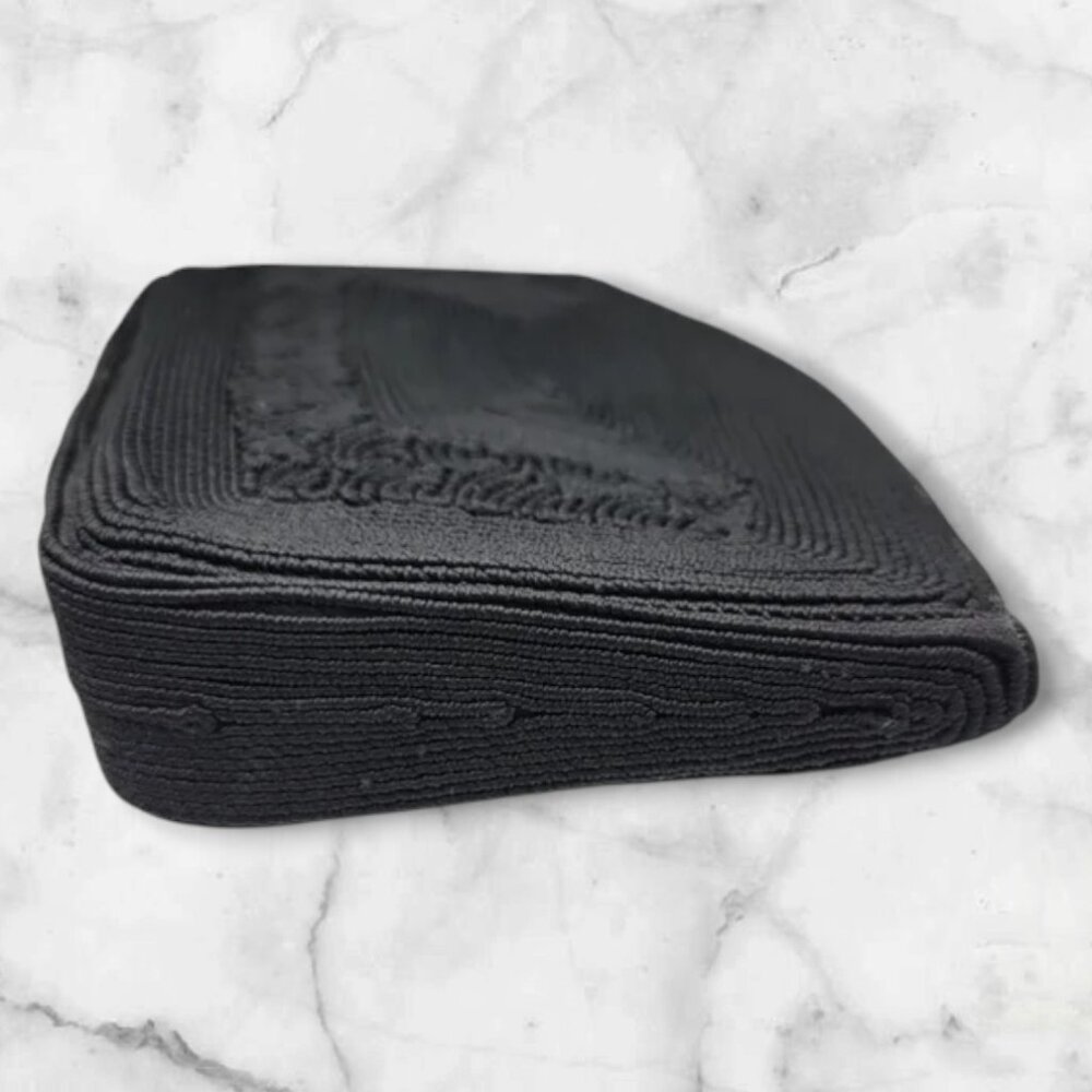 MCM Vintage Genuine Corde Clutch Black Evening Bag Purse - Picture 4 of 12